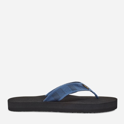 Teva Original Mush - Men's Teva Flip Flops - Dark Blue | India (RHWD47639)